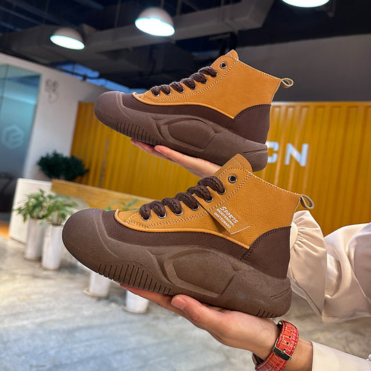Damen Urbanes High-Top Sneaker Design mit rutschfester Sohle EB