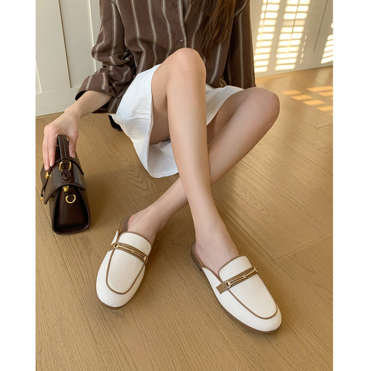 Damen elegante Mules mit zeitgemäßem Design und modischem Riemen EB