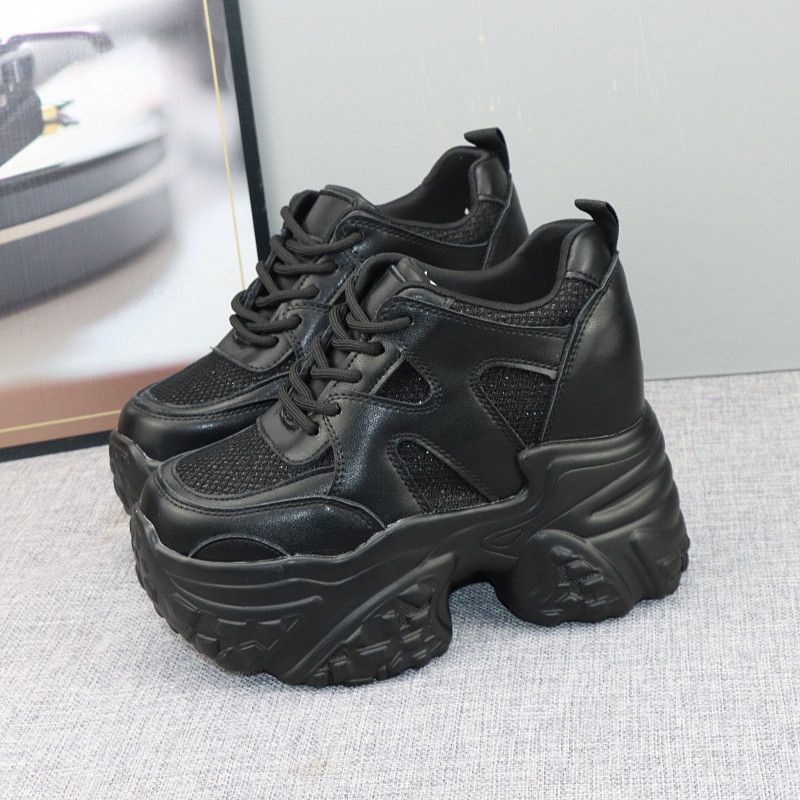 Damen Chunky Sneakers mit atmungsaktiver Mesh-Oberfläche und dämpfender Sohle EB