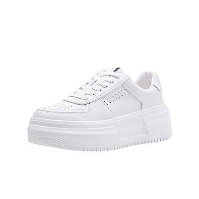 Damen Plattform Sneakers mit bequemer gepolsterter Innensohle EB