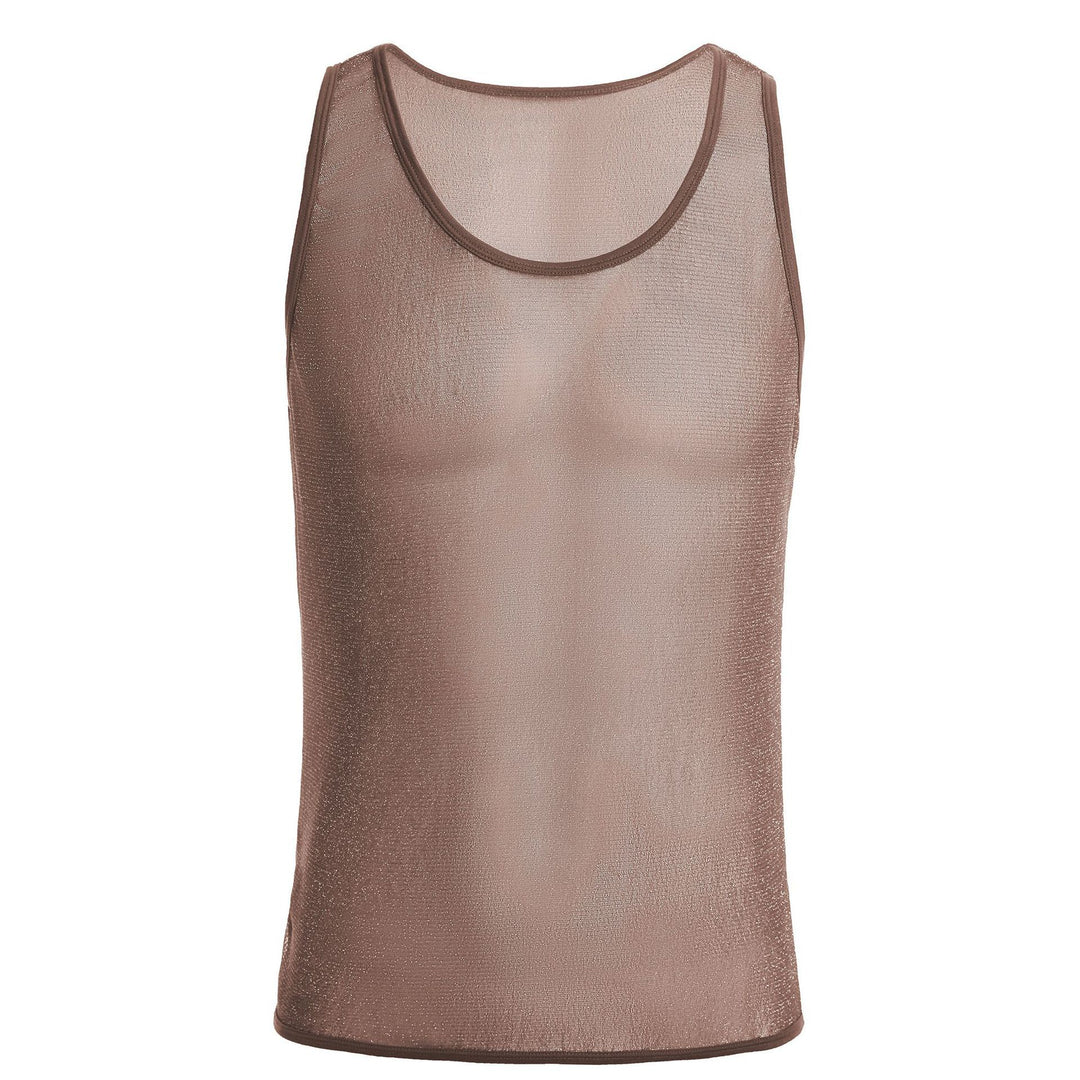 Herren Sportliches Netz-Tanktop EB