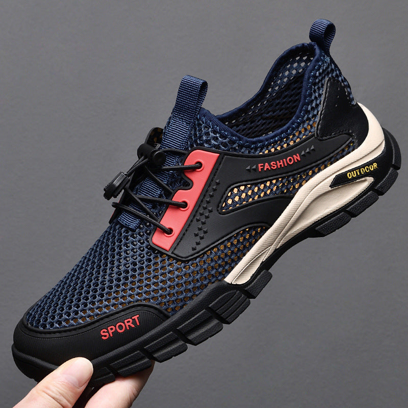 Damen Atmungsaktive Sportliche Sneaker mit Schnellverschluss EB