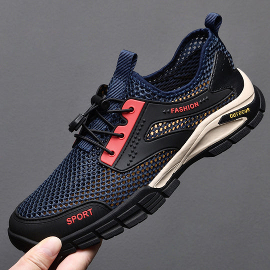Damen Atmungsaktive Sportliche Sneaker mit Schnellverschluss EB