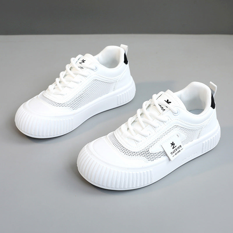 Damen modische Sneakers mit atmungsaktiver Mesh-Oberfläche und dämpfender Sohle EB