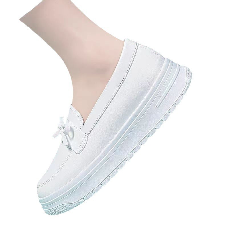 Damen komfortable Slip-On-Sneaker mit eleganter Schleifenapplikation EB