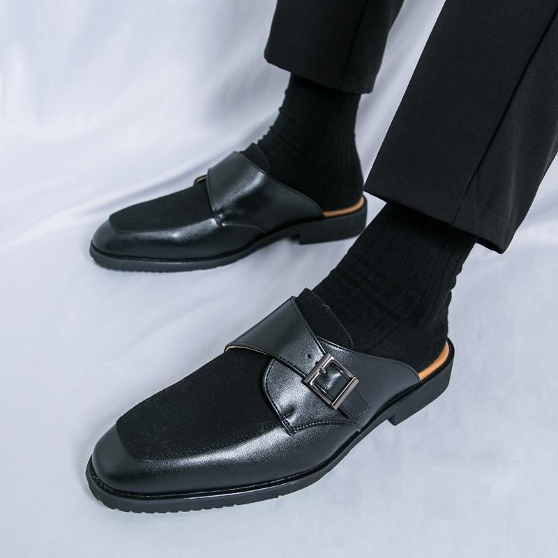 Damen Elegante Clogs mit Gürtelverschluss und gepolsterter Innensohle EB