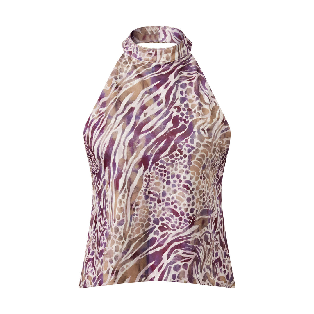 Damen Haltertop mit blühendem Design EB