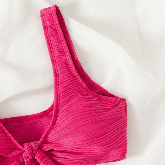 Damen Bikinislip mit modernem Rippendesign EB