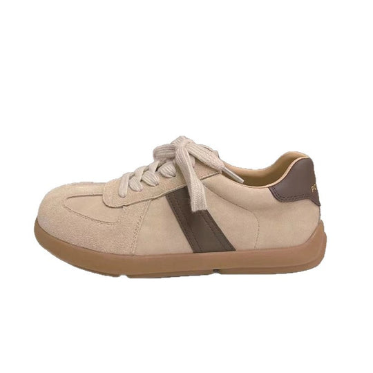 Damen Sneakers aus hochwertigem Wildleder mit modischem Farbakzent EB
