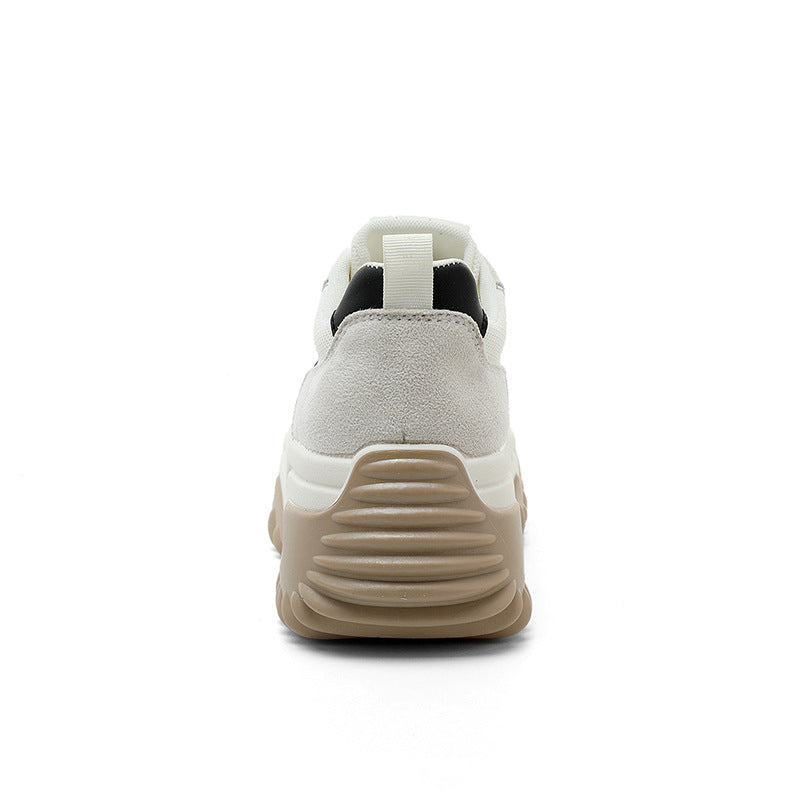 Damen Trendige Chunky Sneakers mit stabiler Gummisohle und atmungsaktivem Obermaterial EB