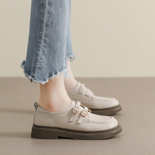 Damen modische Schnürschuhe mit Doppelriegelschnallen EB