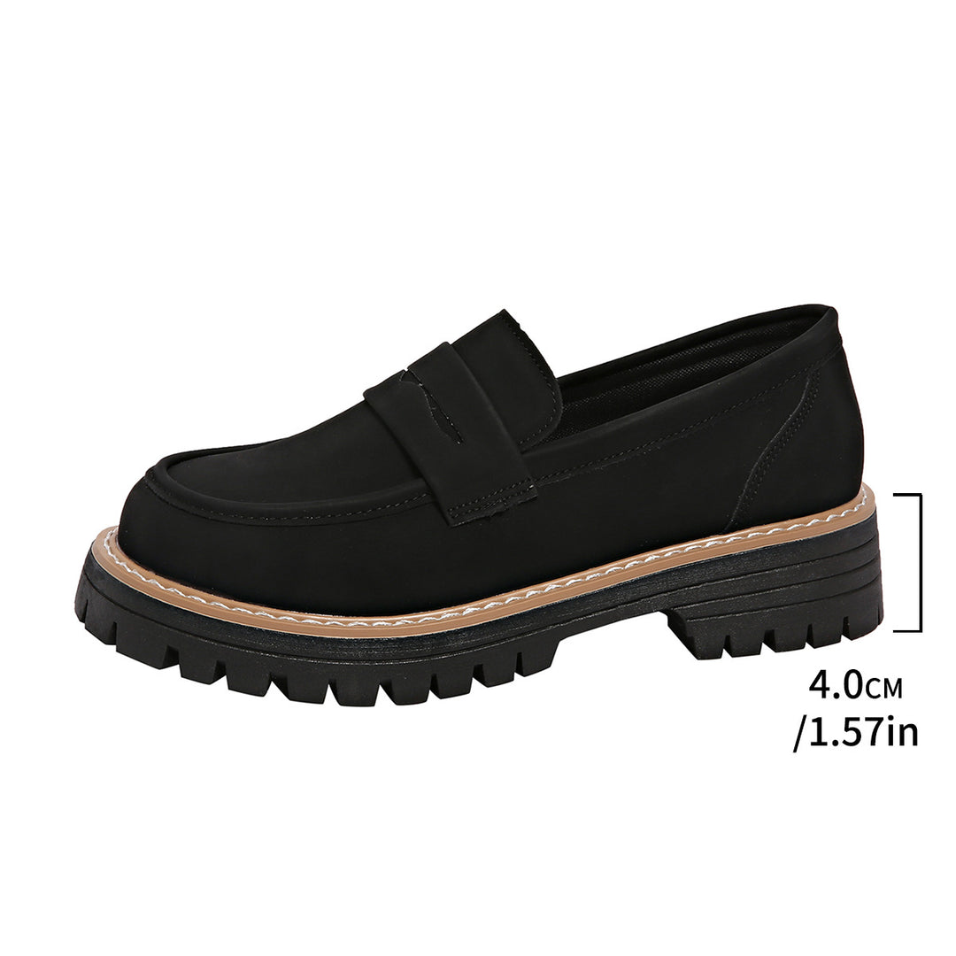 Damen modische Mokassins mit robustem Profil EB
