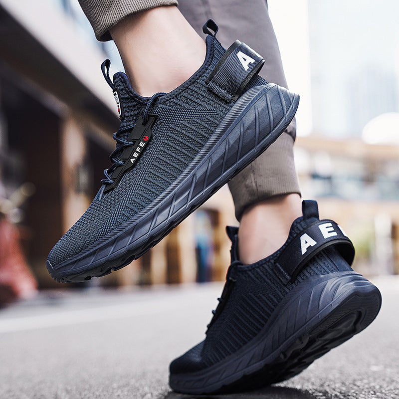 Damen Sportliche Strick-Laufschuhe mit elastischem Obermaterial EB