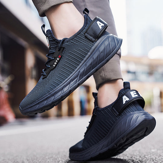 Damen Sportliche Strick-Laufschuhe mit elastischem Obermaterial EB