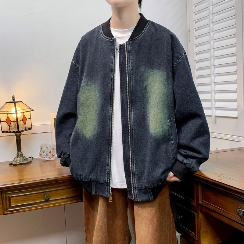 Herren entspannte Baumwolljacke im lässigen Stil EB
