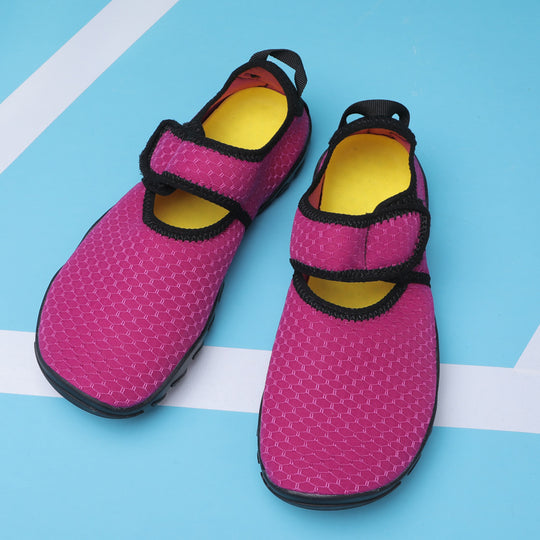 Damen Aquaschuhe mit flexiblem Klettverschluss und rutschfester Sohle EB
