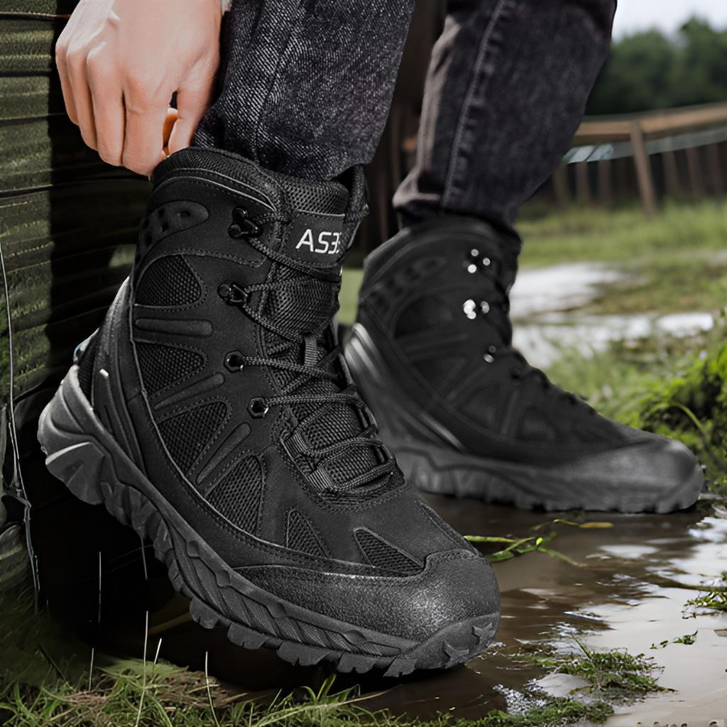 Herren Outdoor-Stiefel mit robustem wasserdichtem Obermaterial und rutschfester Sohle EB