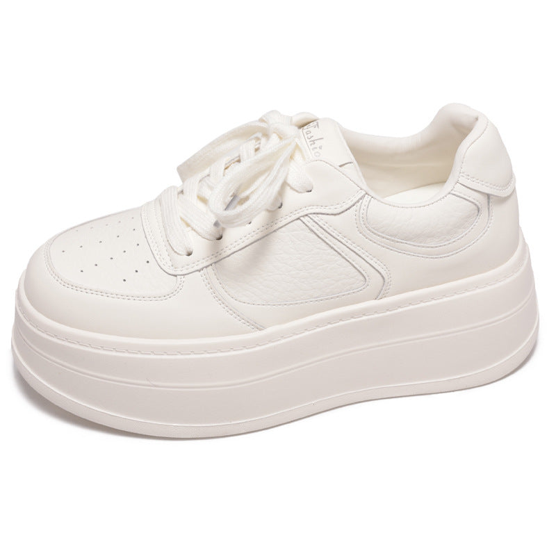 Damen modische Plattform Sneakers mit atmungsaktiver Oberflächenstruktur EB