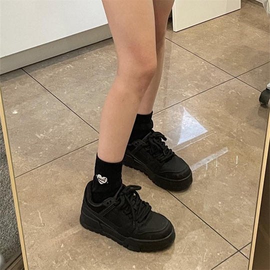 Damen Chunky Sneakers mit rutschfester Sohle und atmungsaktivem Obermaterial EB