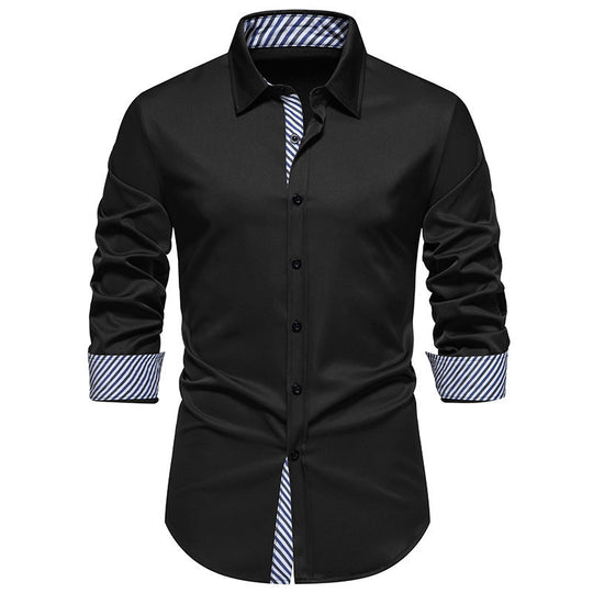 Herren LANGARMHEMD MIT MODERNEM STREIFENDESIGN EB