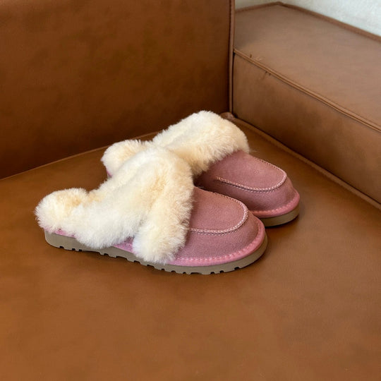 Damen Flauschige Clogs mit weichem Innenfutter EB