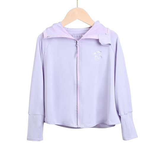 Damen sportliche Zip-Jacke mit niedlichem Aufdruck R&B