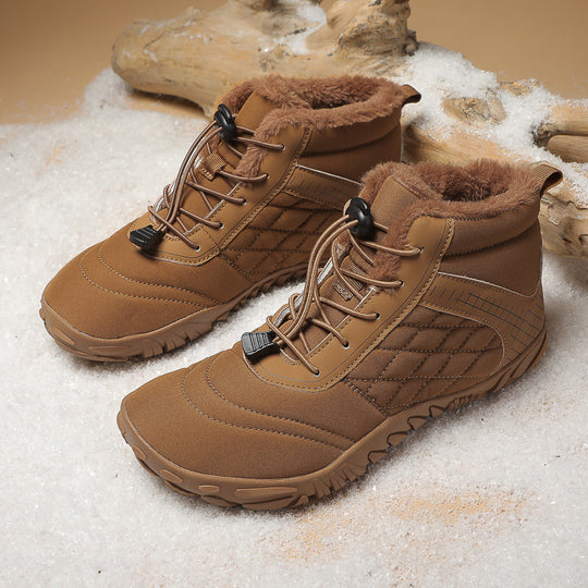 Damen Warme Outdoor-Stiefel mit rutschfester Sohle und praktischem Schnellschnürsystem EB