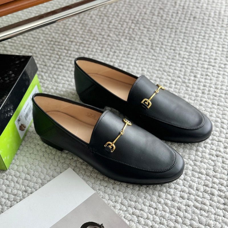 Damen Modische Mokassins mit elegantem Schnallenakzent EB