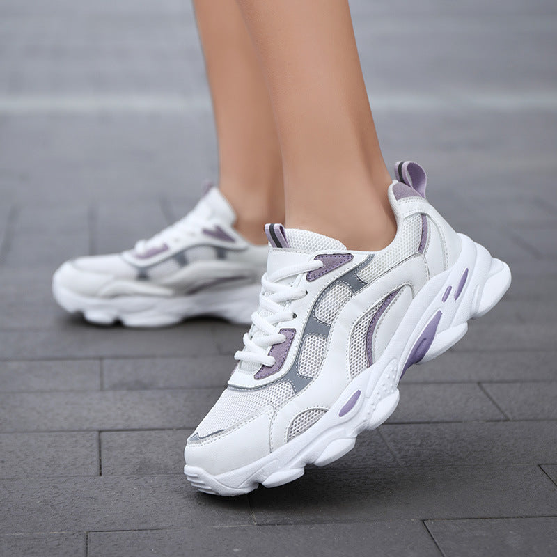 Damen Freizeit Sneakers mit atmungsaktiver Obermaterialstruktur und stoßdämpfender Sohle EB