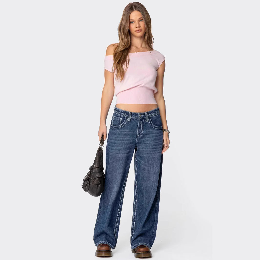 Damen Off-Shoulder T-Shirt EB
