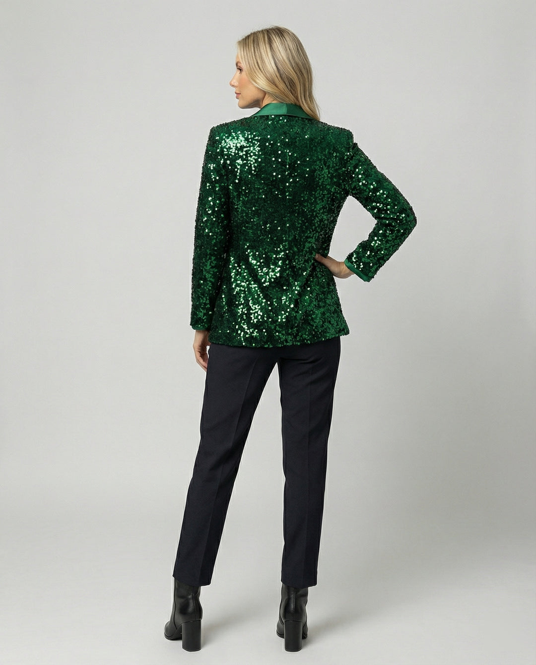 Damen Glitzernder Blazer EB