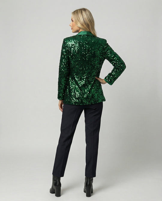 Damen Glitzernder Blazer EB