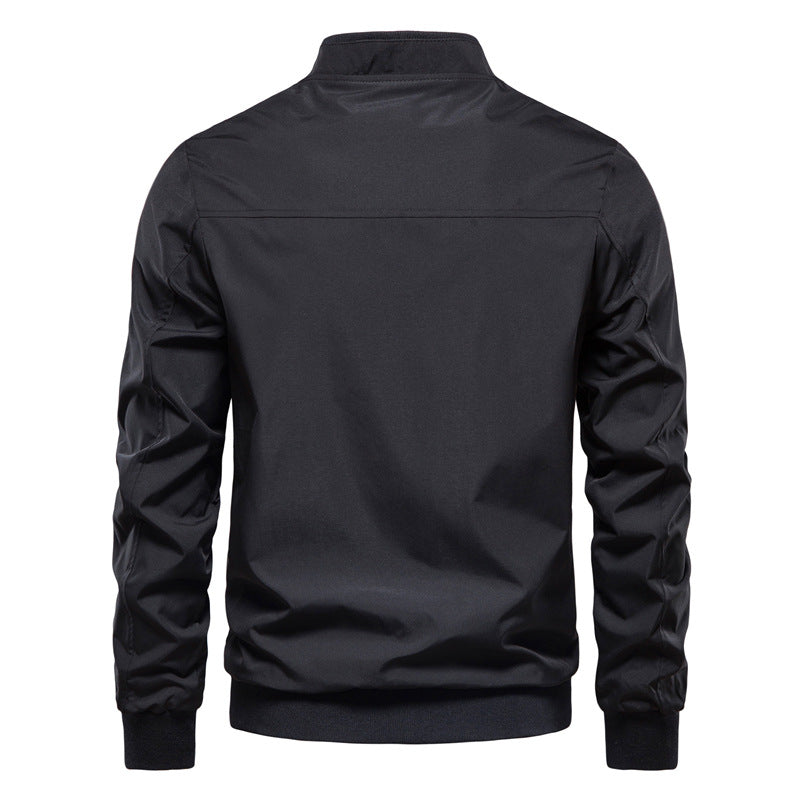 Herren leichte Flugjacke mit praktischen Taschen und Reißverschluss EB