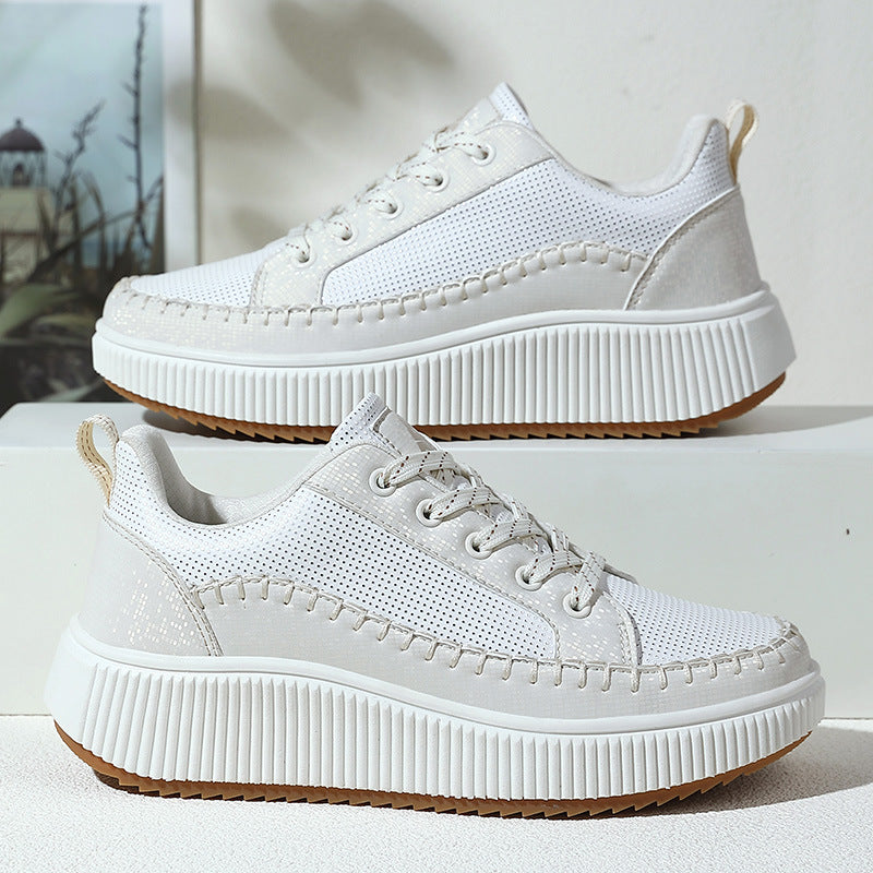 Damen Sportliche Sneakers mit komfortabler dämpfender Sohle und atmungsaktiver Obermaterialstruktur EB