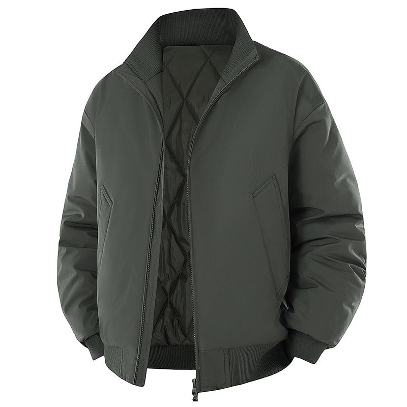 Herren modische Steppjacke mit hohem Kragen EB