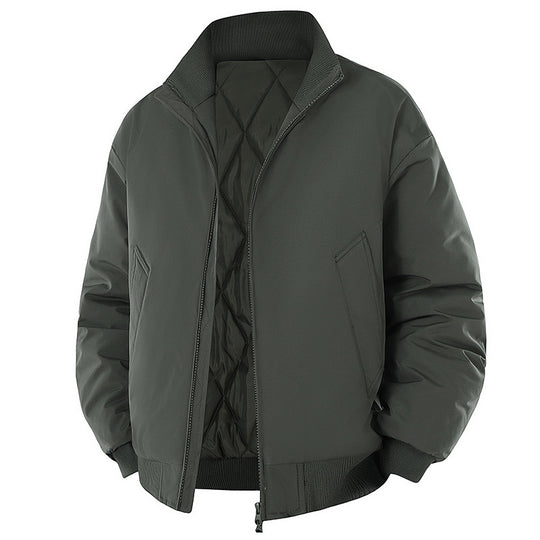 Herren modische Steppjacke mit hohem Kragen EB