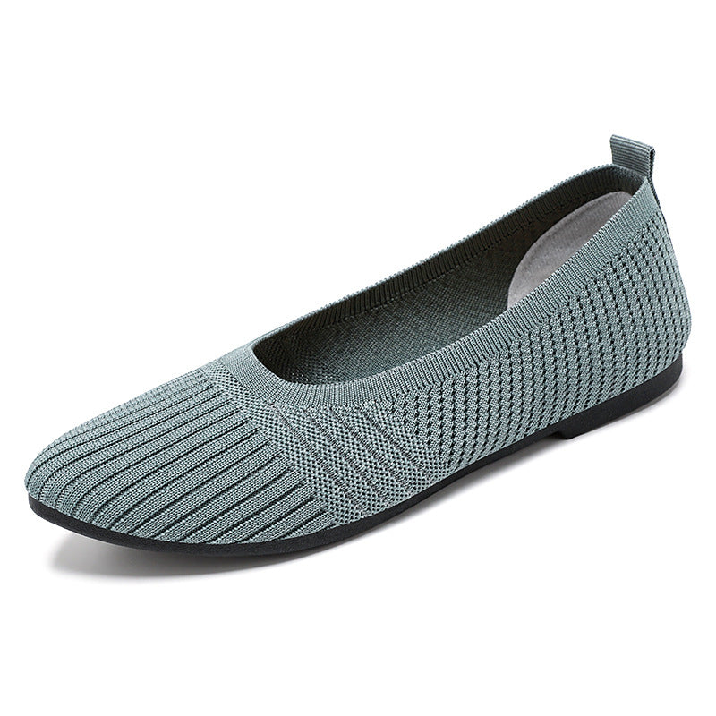 Damen Elastische und atmungsaktive Ballerinas mit rutschfester Sohle EB