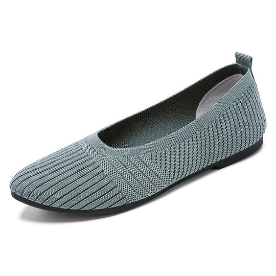 Damen Elastische und atmungsaktive Ballerinas mit rutschfester Sohle EB