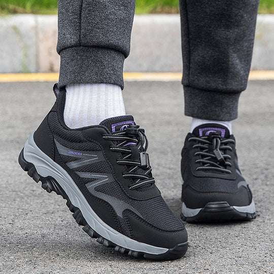 Damen Lauf- und Fitness-Sneaker mit atmungsaktiver Mesh-Oberfläche und innovativem Schnellschnürsystem EB