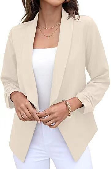 Damen eleganter und luftiger Blazer mit asymmetrischem Schnitt EB
