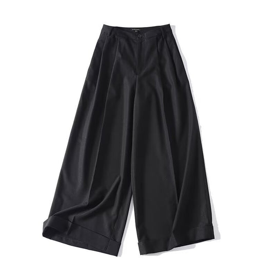 Damen Weite Palazzo-Hose mit eleganter Schnittführung und feiner Textur EB