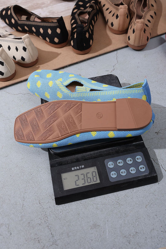 Damen Bequeme und stylische Ballerinas mit elastischem Riemen EB