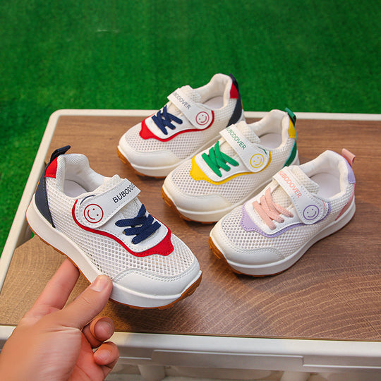 Damen sportive Sneakers mit atmungsaktiver Mesh-Oberfläche und flexibler Laufsohle EB
