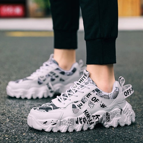 Damen Sportliche Sneaker mit einzigartigem Print-Design EB