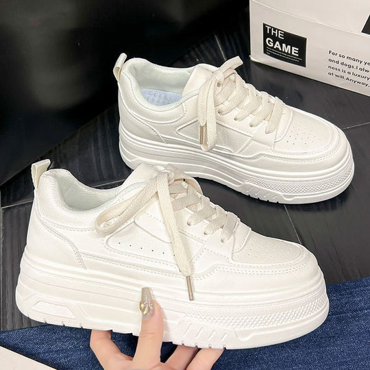 Damen Komfortable Sneakers mit dicker Sohle und atmungsaktivem Obermaterial EB