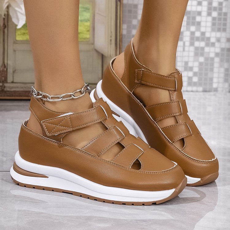 Damen Bequeme Lauf- und Freizeitschuhe mit praktischen Riemen EB
