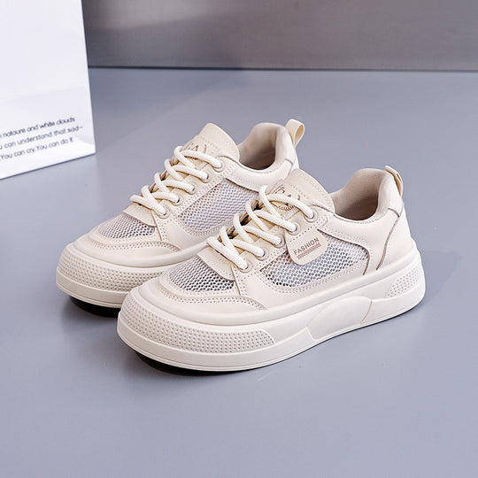 Damen modische Sport Sneakers mit atmungsaktivem Mesh-Obermaterial und flexibler Sohle EB