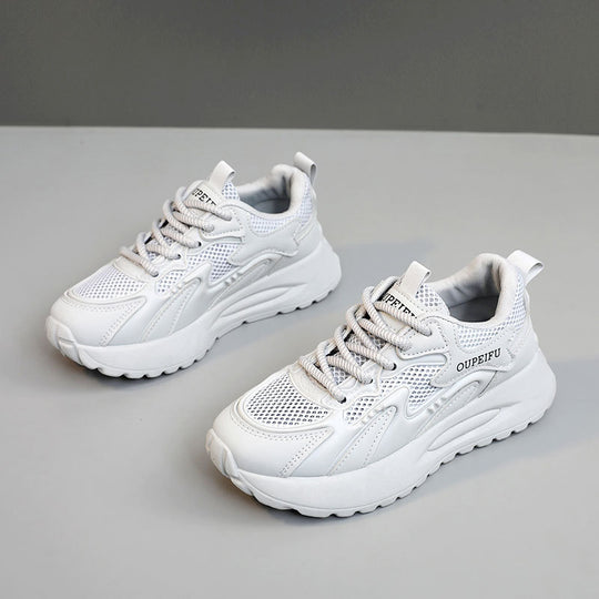 Damen moderne Sneaker mit atmungsaktiver Mesh-Oberfläche und dämpfender Sohle EB