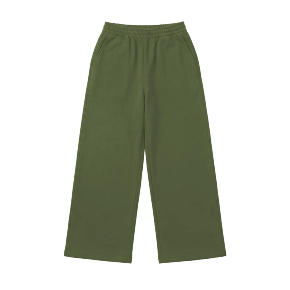 Damen nan Wide‑Leg Relaxhose mit hohem Komfortbund, seitlichen Eingrifftaschen und weichem Fleece-Innenfutter EB