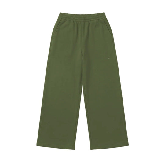Damen nan Wide‑Leg Relaxhose mit hohem Komfortbund, seitlichen Eingrifftaschen und weichem Fleece-Innenfutter EB